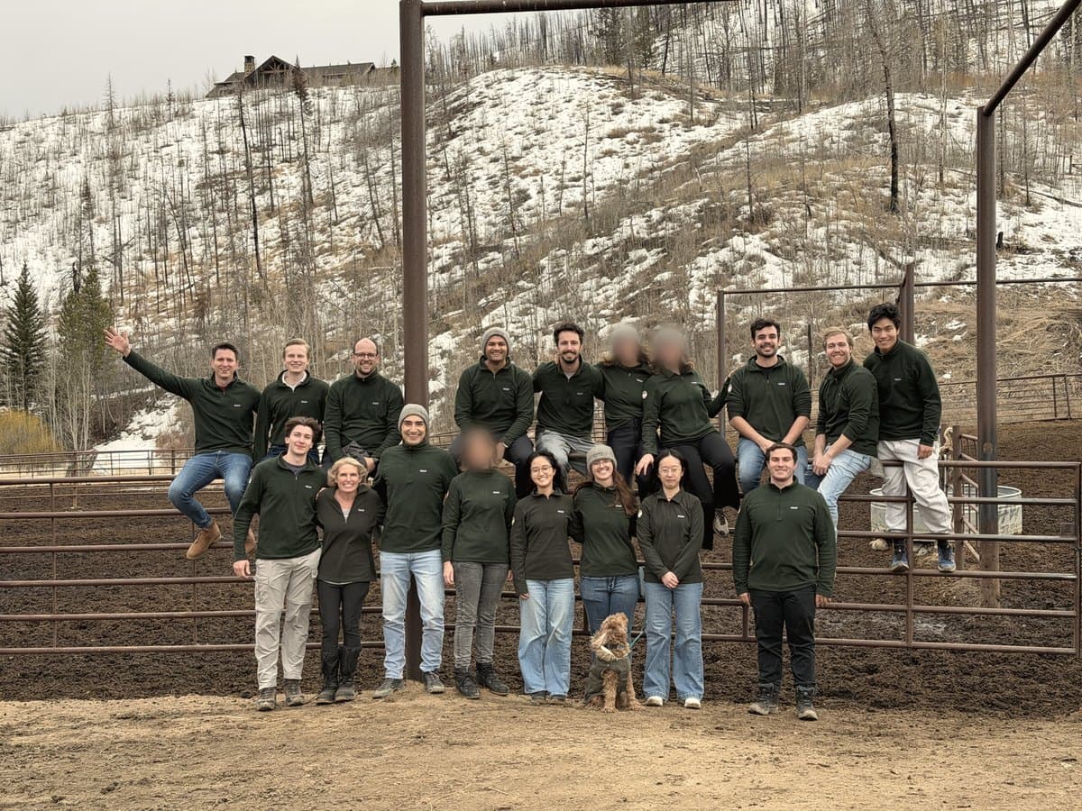 David Herrera with his consulting team at an offsite in Colorado